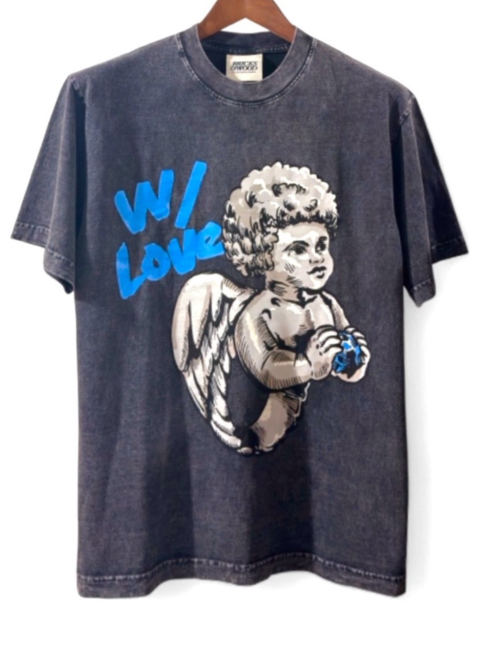 Bricks & Wood W/ Love Cherubic Angel Graphic T-shirt Size Men’s Small